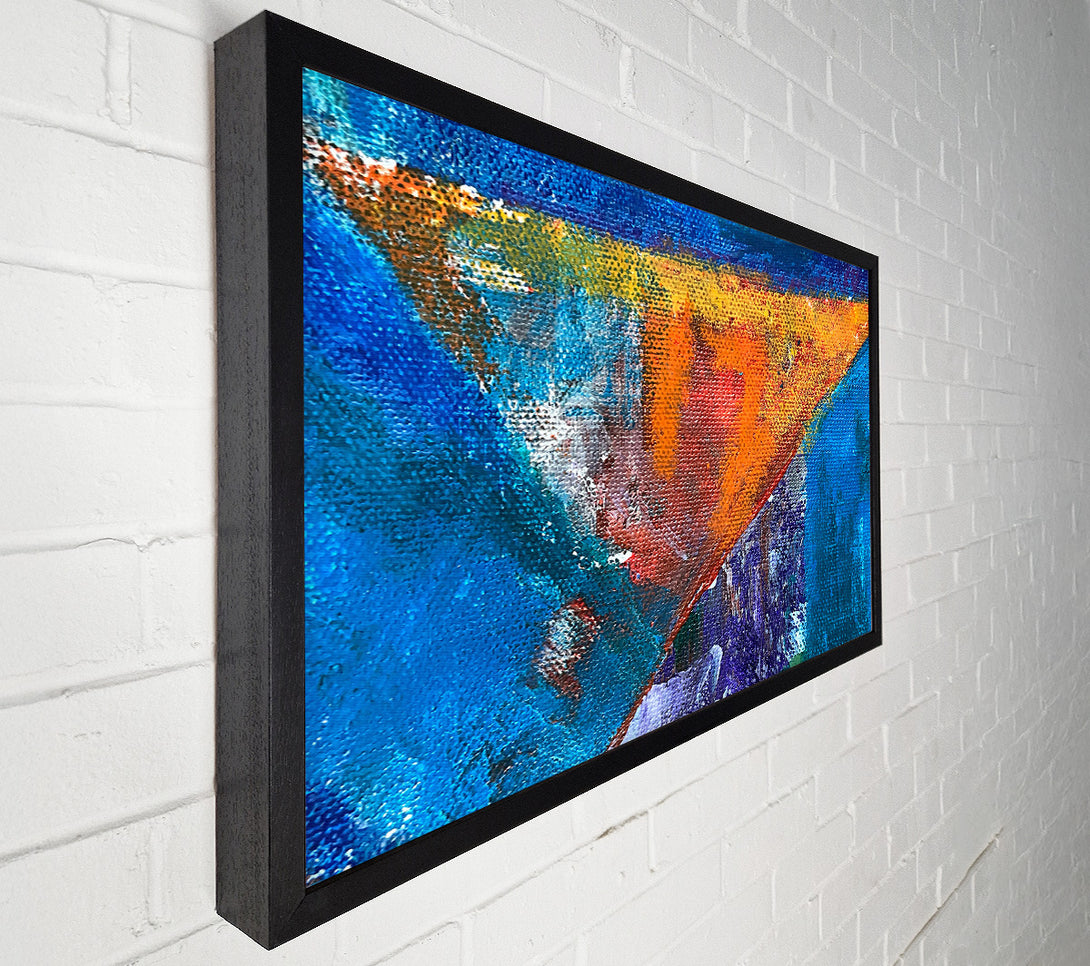  A Canvas Print of Azure Triangle Burst Canvas Wall Art