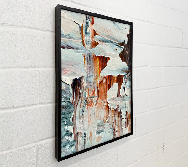 White And Rust Drips