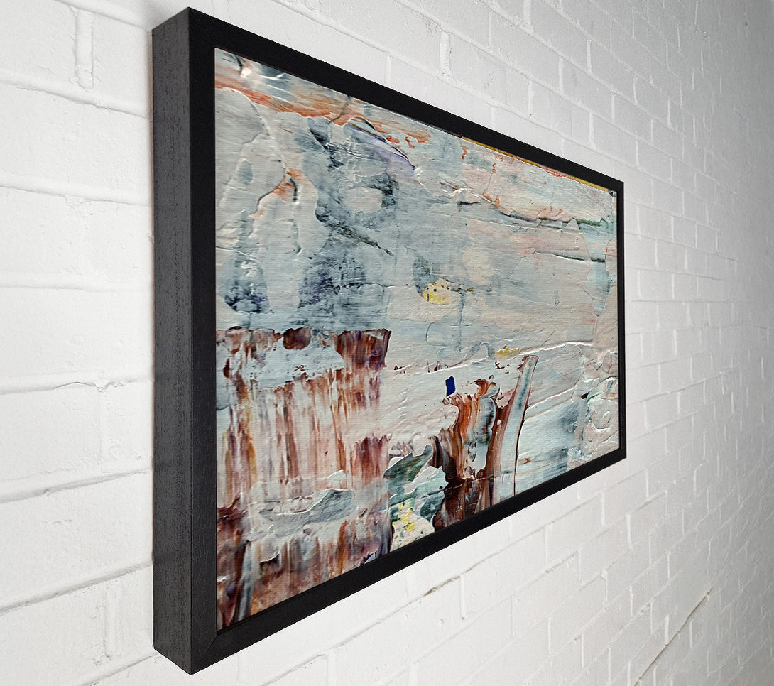  A Canvas Print of Pale White Abstract Canvas Wall Art