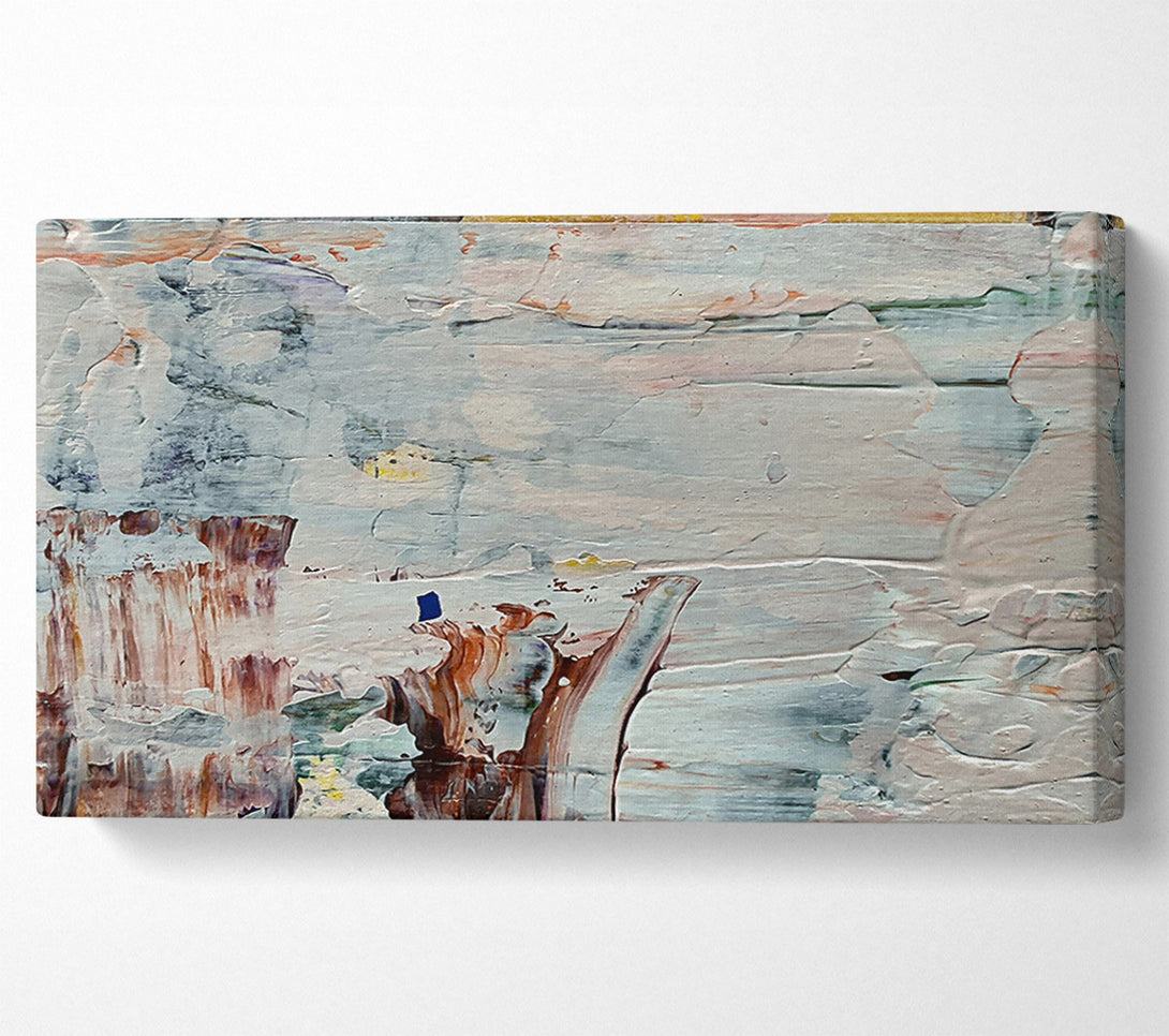  A Canvas Print of Pale White Abstract Canvas Wall Art