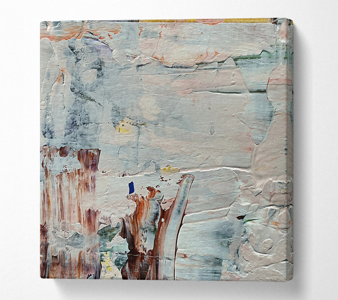  A Canvas Print of Pale White Abstract Canvas Wall Art