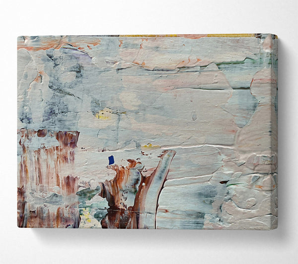  A Canvas Print of Pale White Abstract Canvas Wall Art