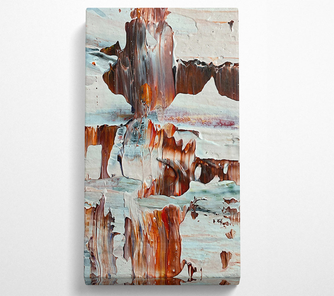  A Canvas Print of Faded Orange Landscape Canvas Print