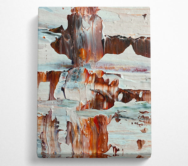  A Canvas Print of Faded Orange Landscape Canvas Print