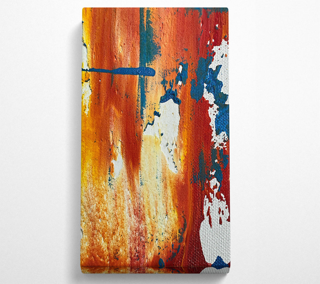  A Canvas Print of Orange Abstract Streaks Canvas Print
