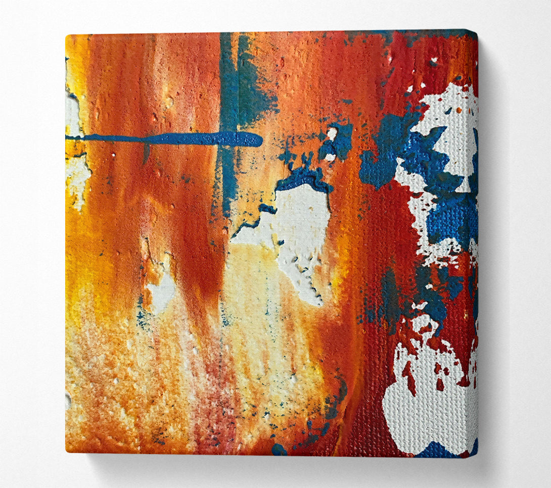  A Canvas Print of Orange Abstract Streaks Canvas Print