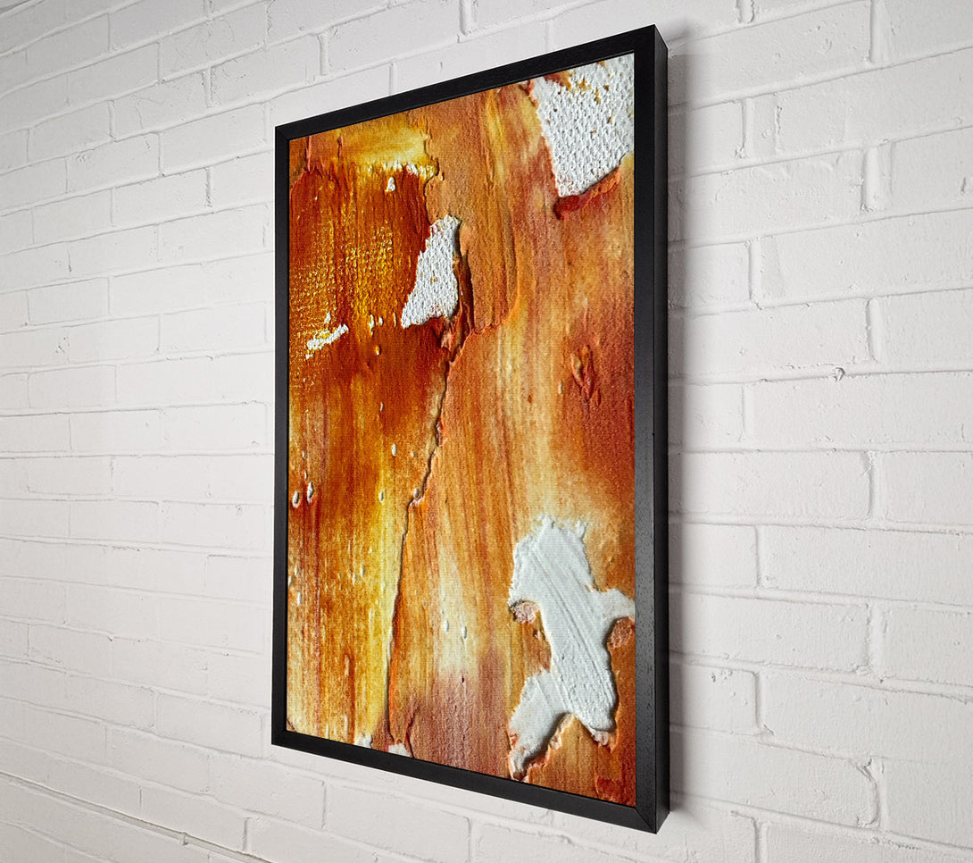  A Canvas Print of Amber Crackling Light Canvas Print