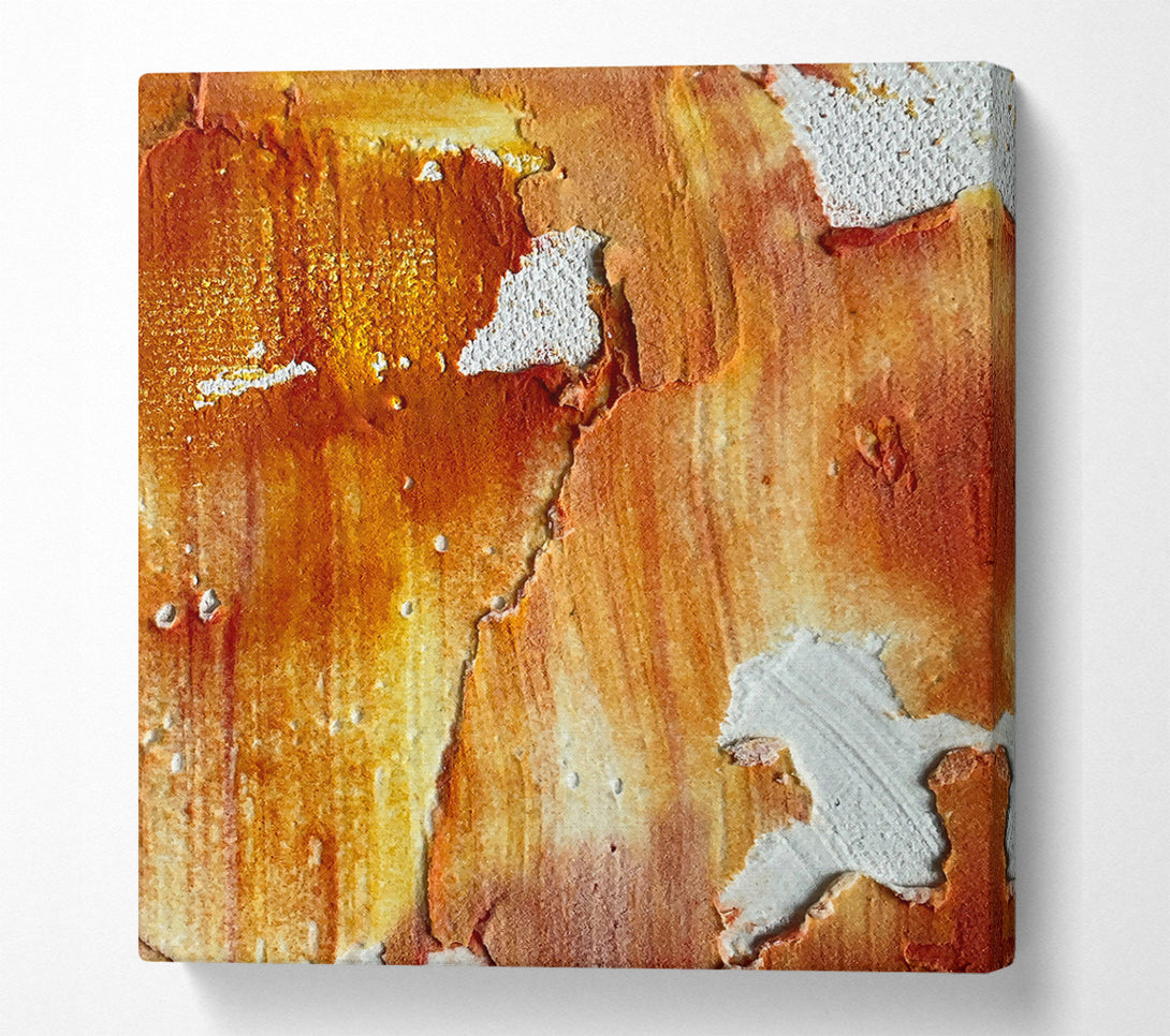  A Canvas Print of Amber Crackling Light Canvas Print