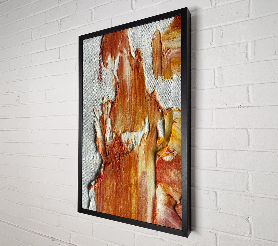 A Canvas Print of Rust & White Flow Canvas Wall Art