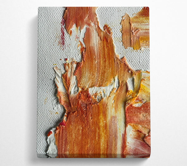  A Canvas Print of Rust & White Flow Canvas Wall Art