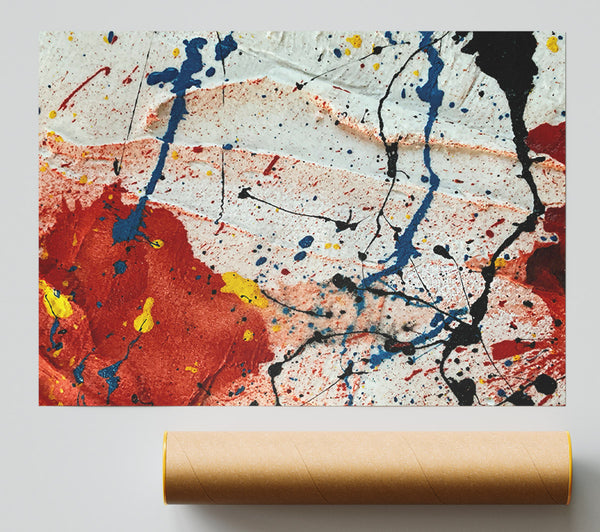 Red And Black Splattering
