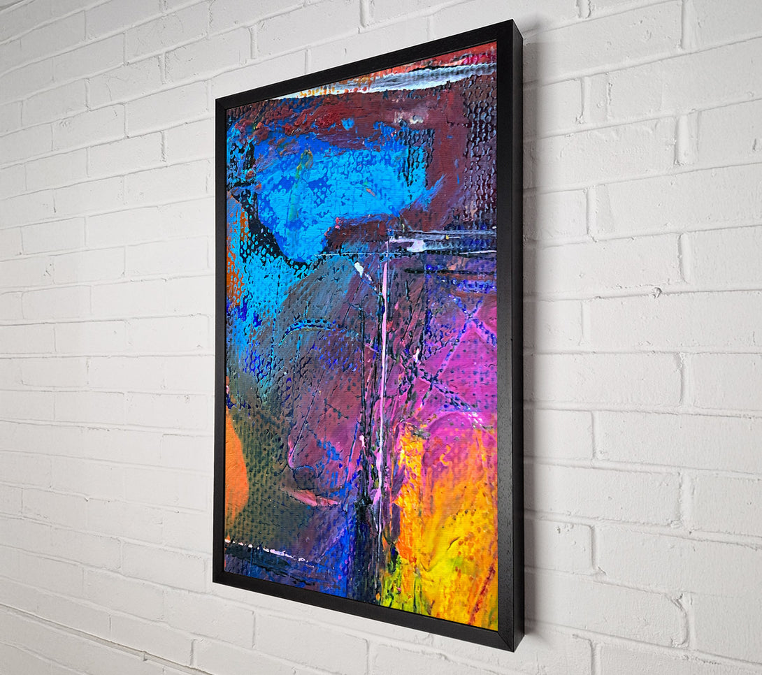  A Canvas Print of Azure And Magenta Hues Canvas Print