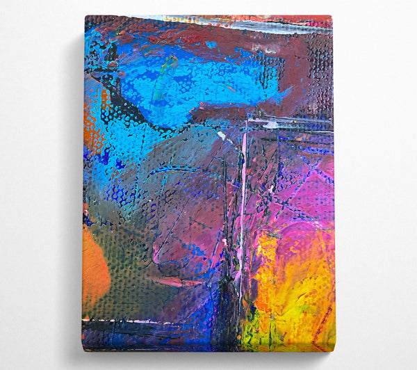  A Canvas Print of Azure And Magenta Hues Canvas Print