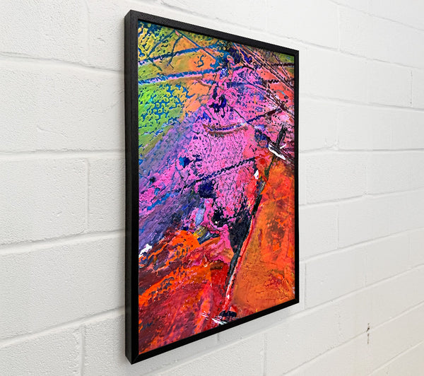 Crimson And Pink Abstract