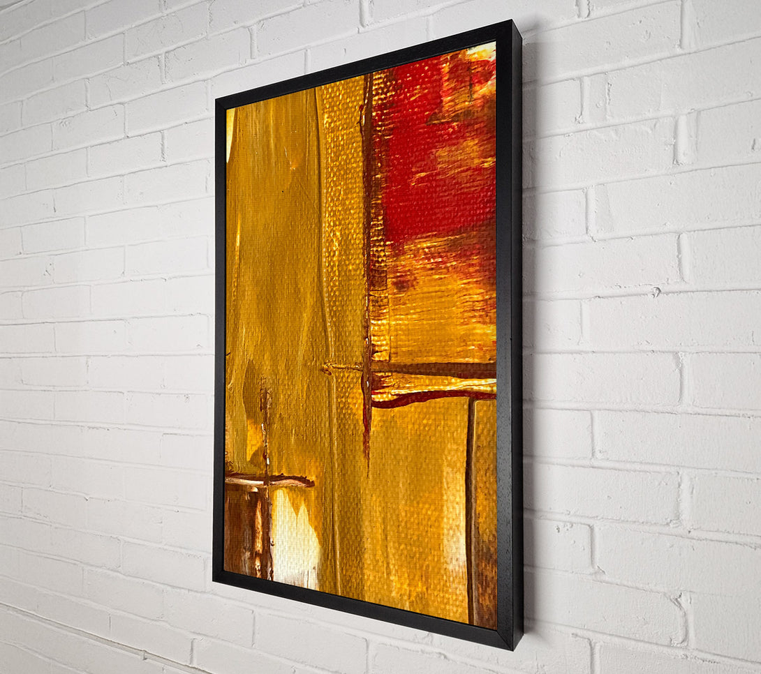  A Canvas Print of Golden Hues Of Dawn Canvas Wall Art