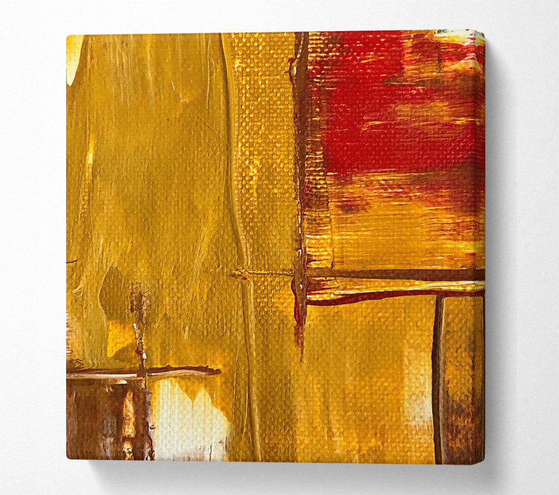  A Canvas Print of Golden Hues Of Dawn Canvas Wall Art