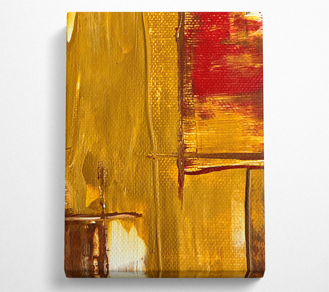  A Canvas Print of Golden Hues Of Dawn Canvas Wall Art