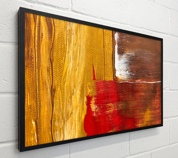 Golden Red Abstract