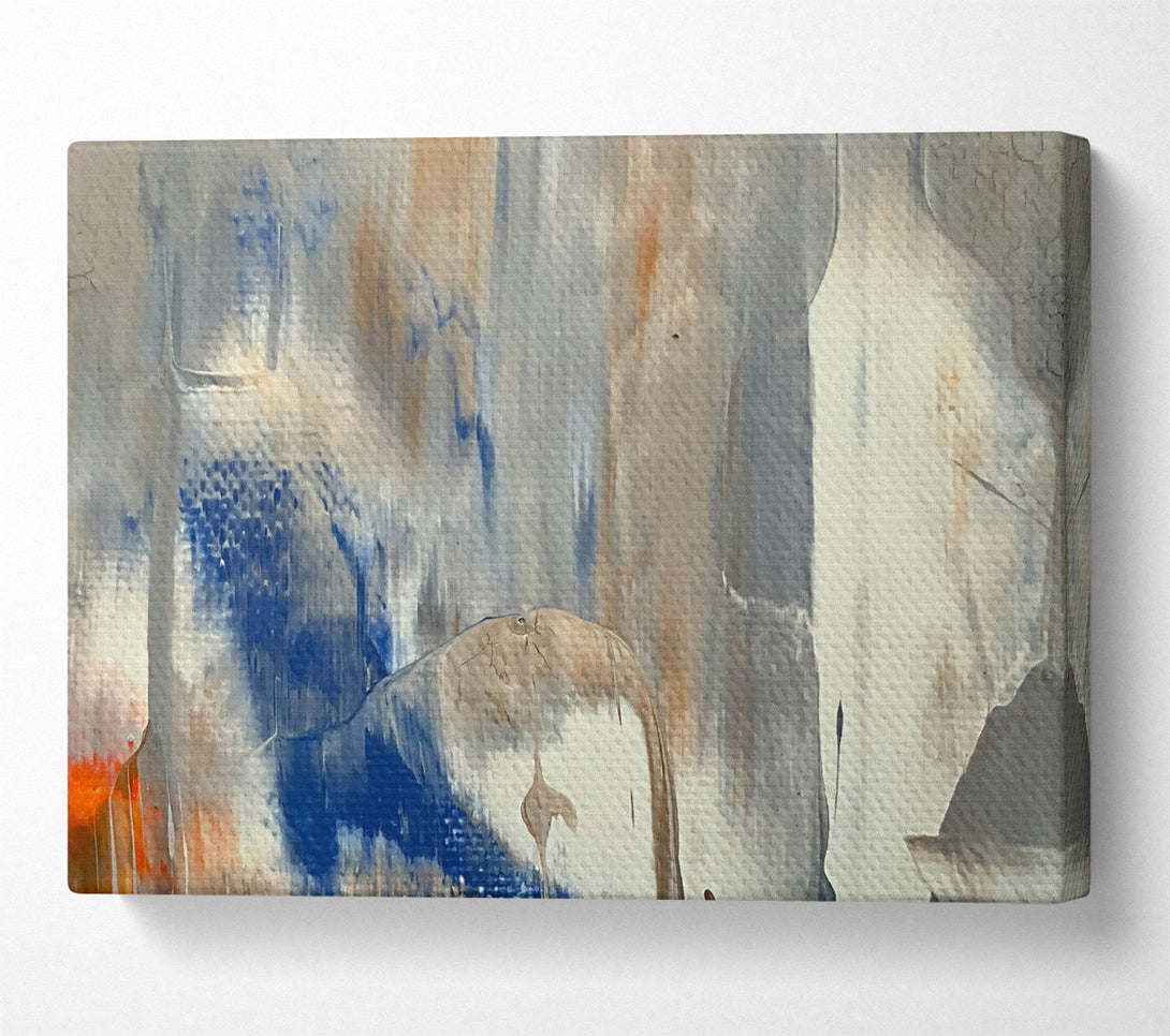 A Canvas Print of Blue And White Abstract Canvas Wall Art