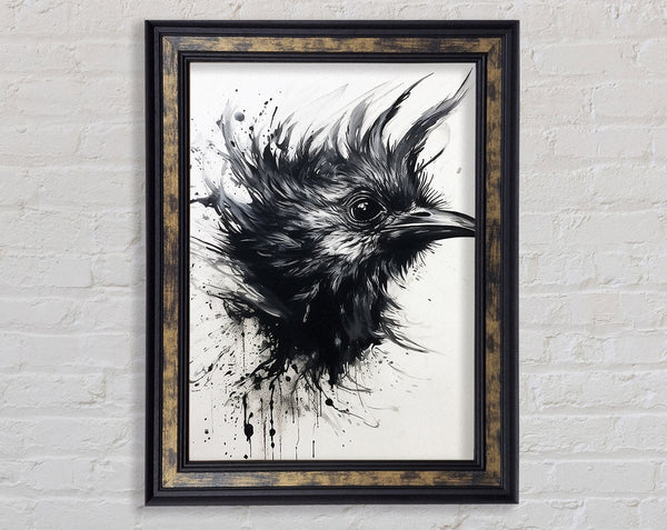 The Crow Face Framed Print