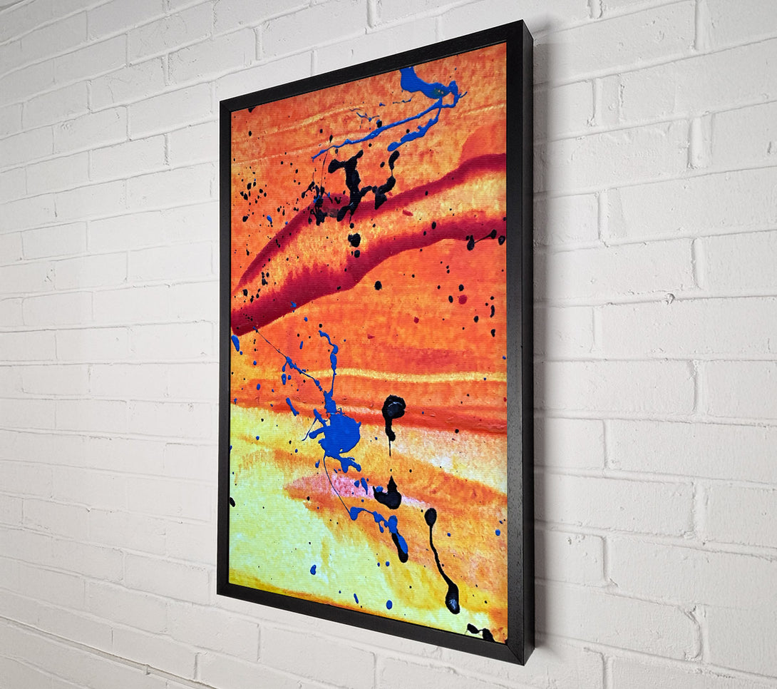  A Canvas Print of Orange Sunset Symphony Canvas Art