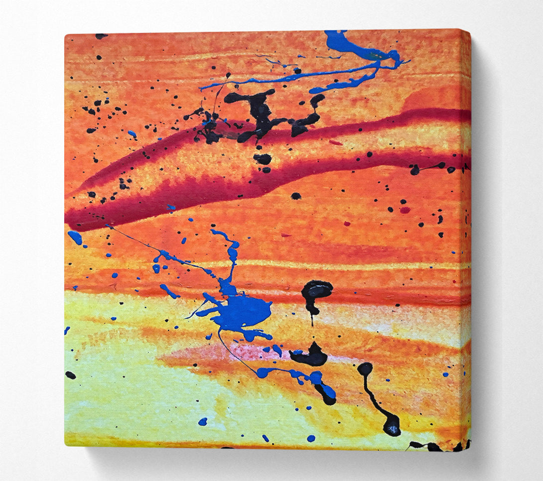  A Canvas Print of Orange Sunset Symphony Canvas Art