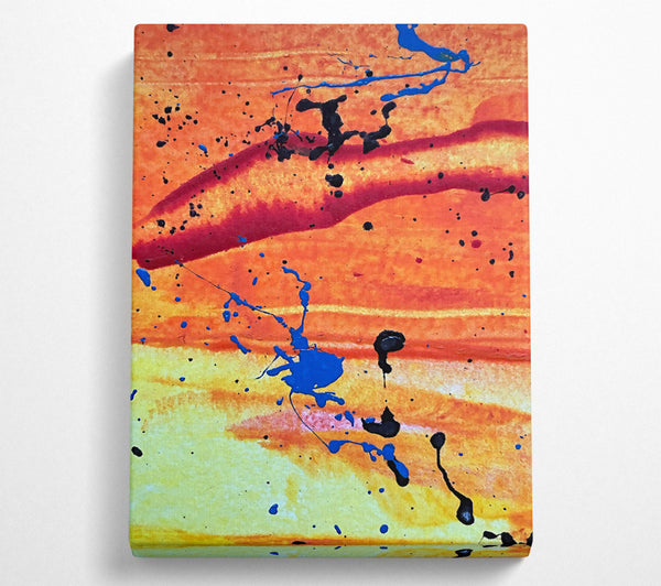  A Canvas Print of Orange Sunset Symphony Canvas Art