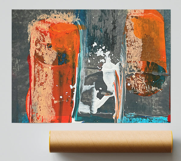 Orange Splashes Of Color
