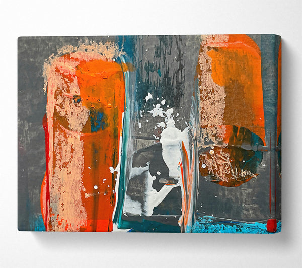  A Canvas Print of Orange Splashes Of Color Canvas Art