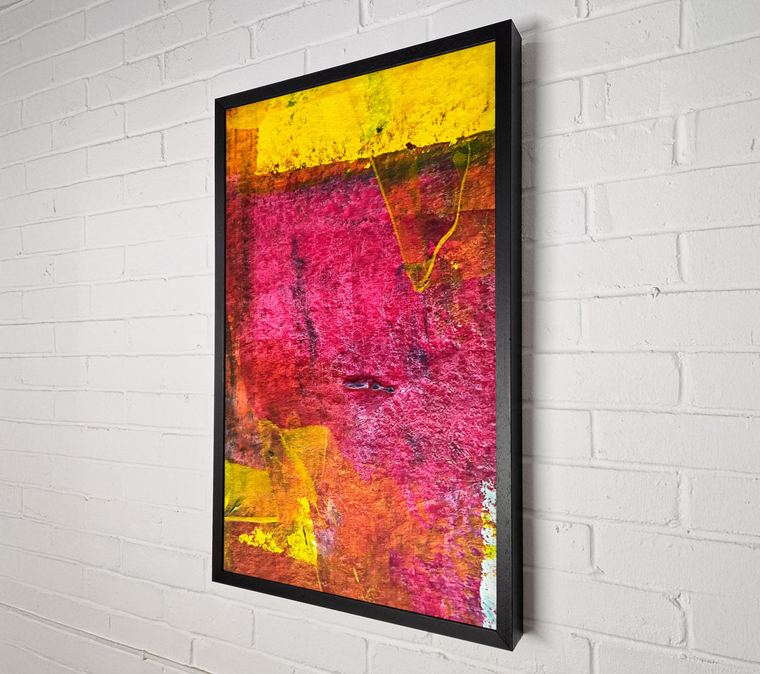  A Canvas Print of Crimson And Gold Drizzle Canvas Print