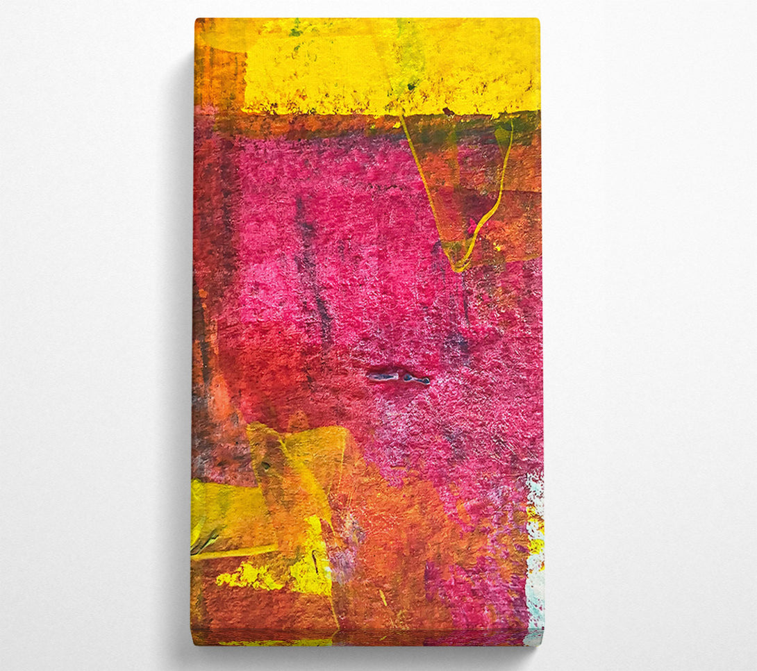  A Canvas Print of Crimson And Gold Drizzle Canvas Print