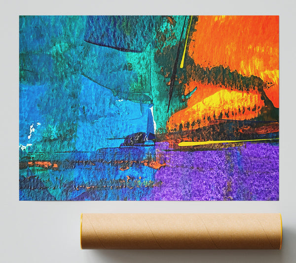 Blue And Orange Layers
