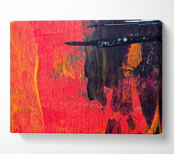  A Canvas Print of Crimson And Black Strokes Canvas Print