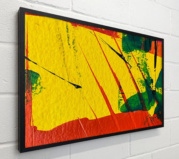 Yellow, Red, And Black Strokes