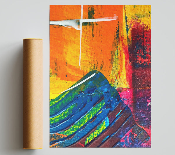 Orange Abstract Wave