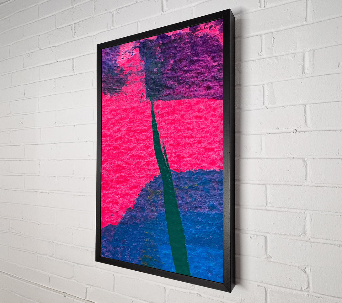  A Canvas Print of Crimson Abstract Stroke Canvas Print