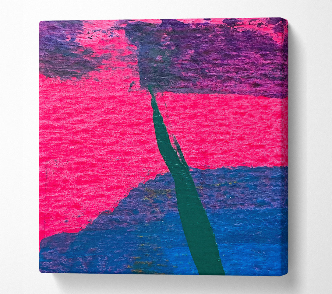  A Canvas Print of Crimson Abstract Stroke Canvas Print