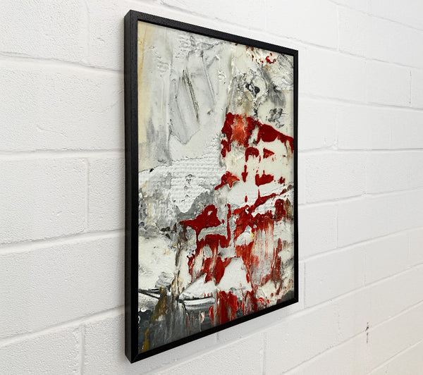 Crimson Abstract Drip