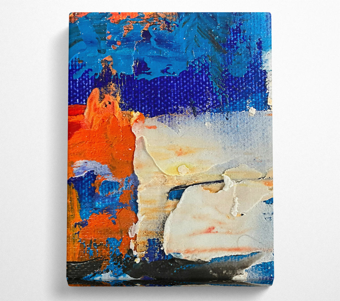  A Canvas Print of Blue Canvas Abstract Canvas Art