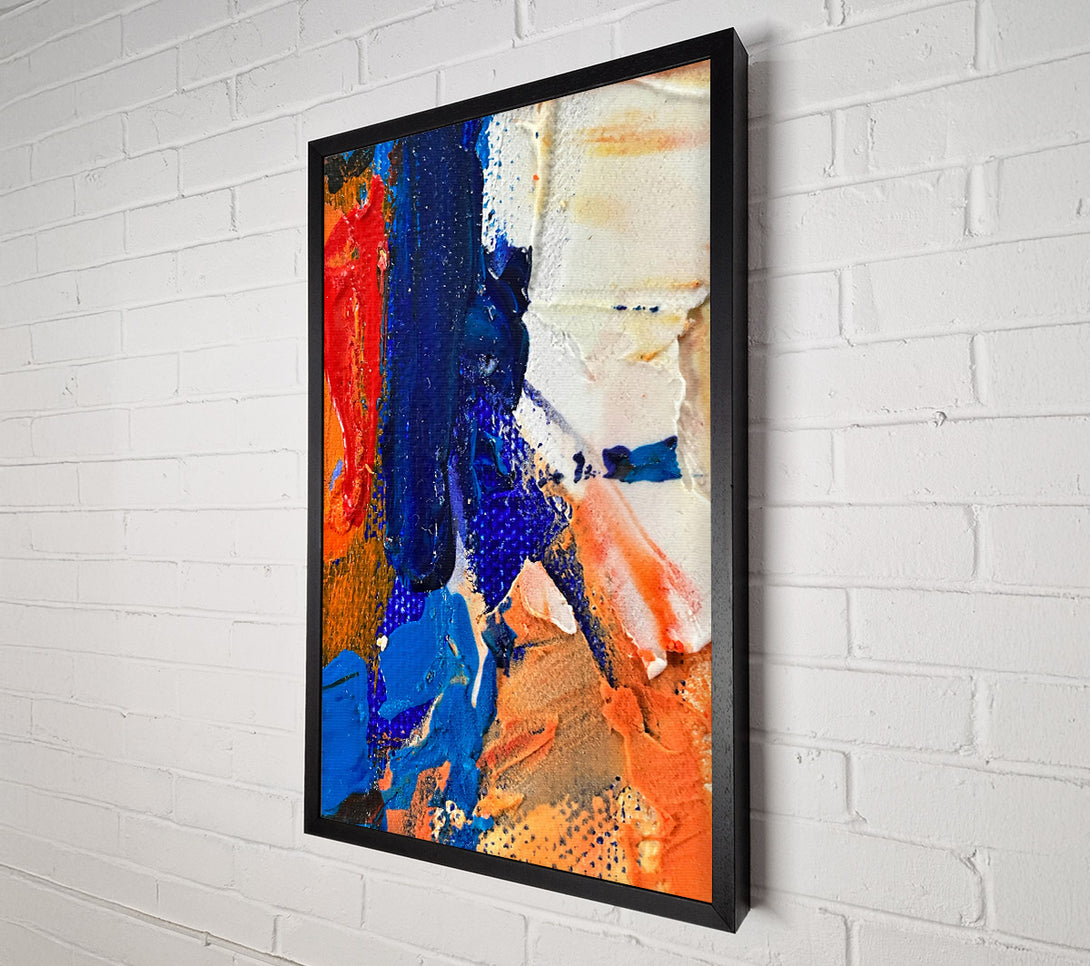  A Canvas Print of Blue Hues And Rust Canvas Wall Art