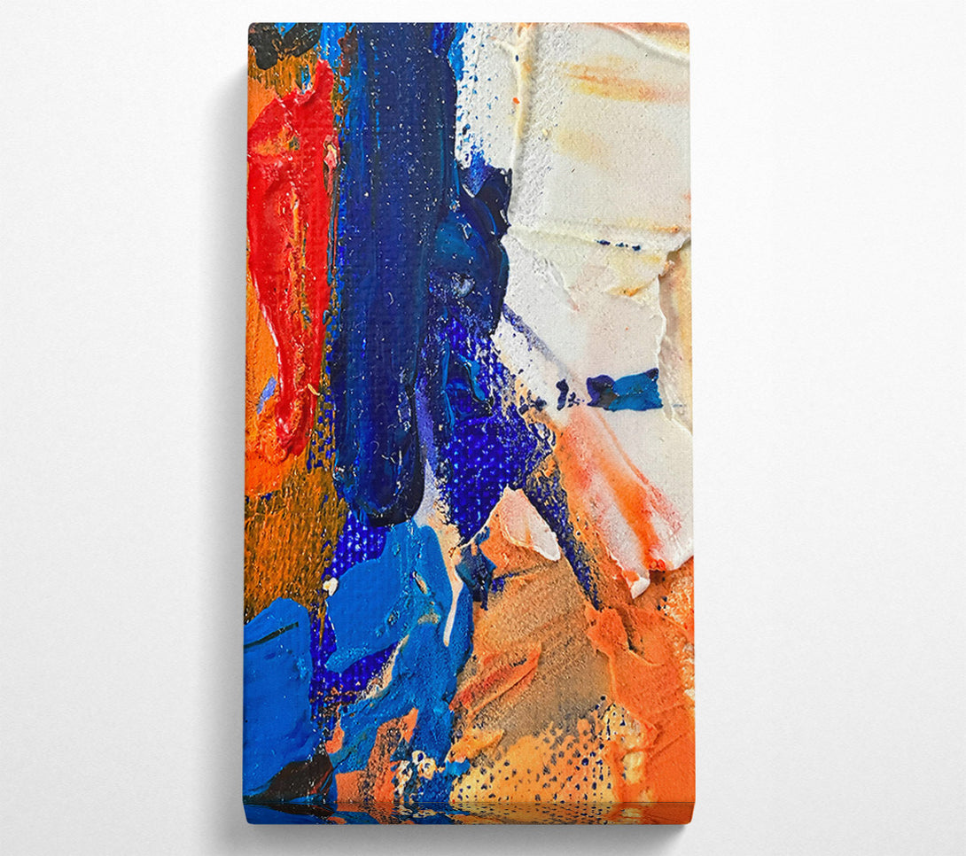 A Canvas Print of Blue Hues And Rust Canvas Wall Art