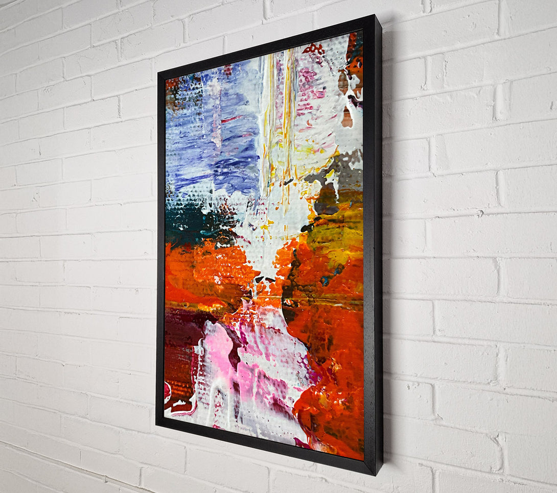  A Canvas Print of White Dance Of Orange Canvas Print