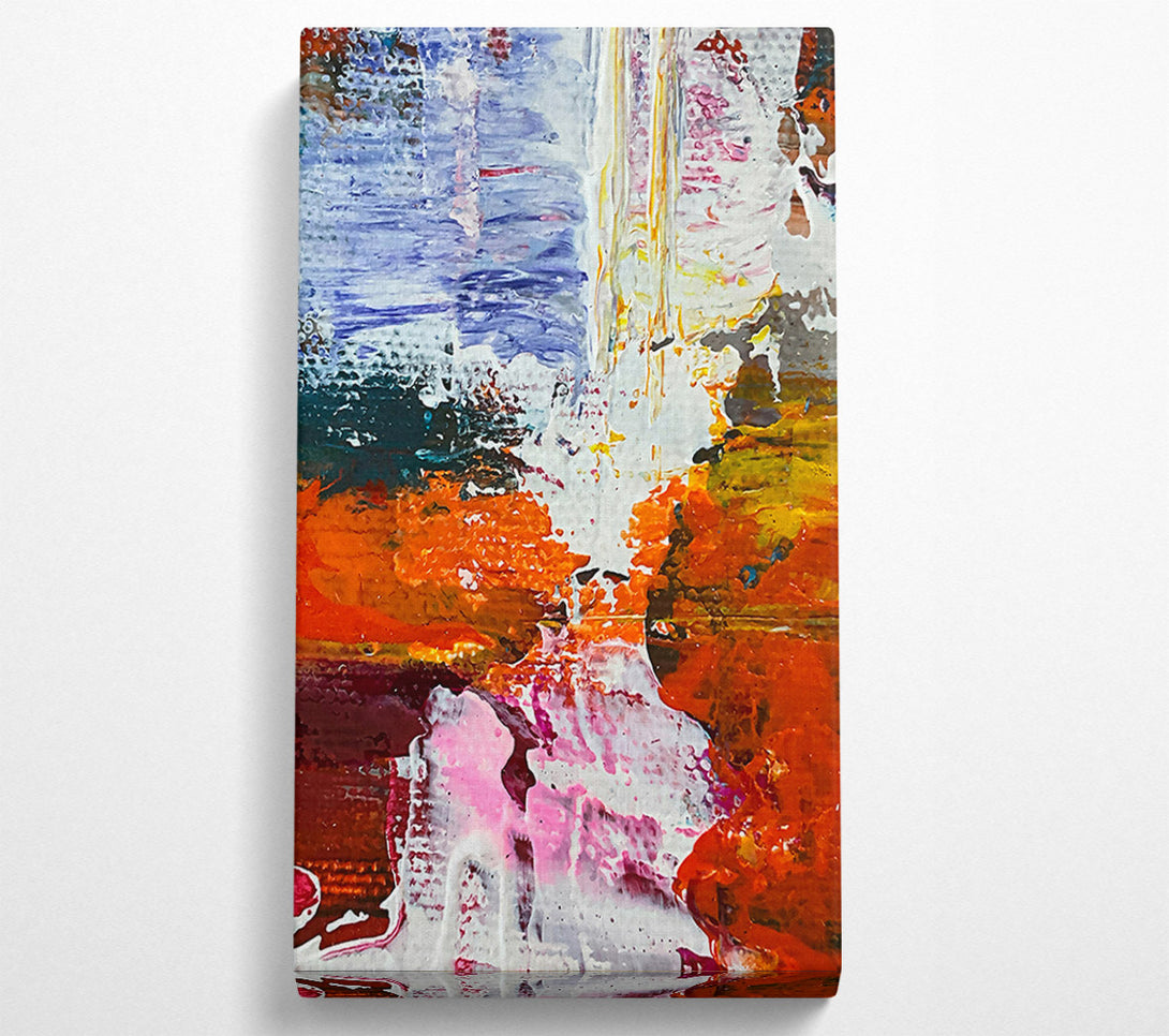  A Canvas Print of White Dance Of Orange Canvas Print