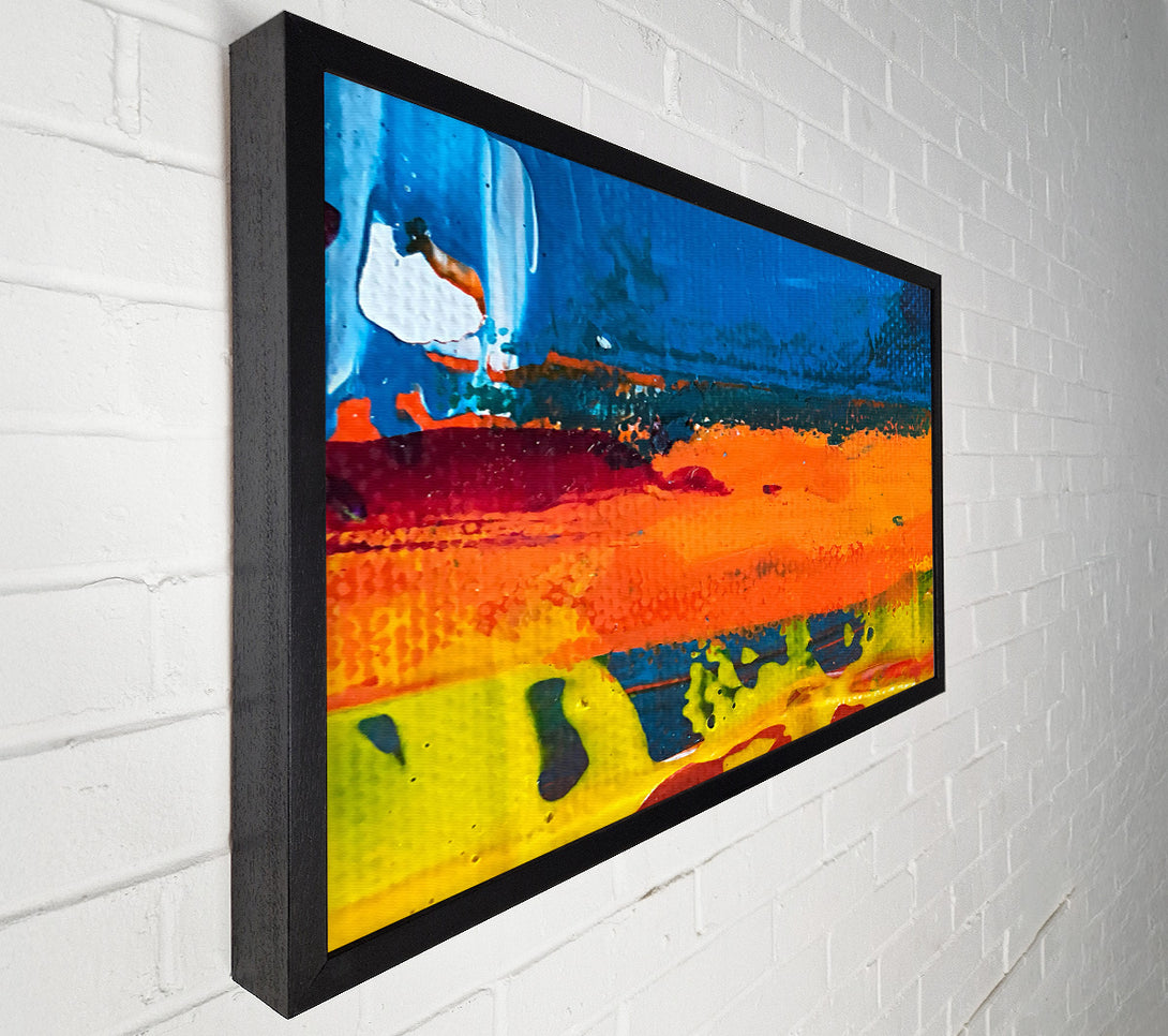  A Canvas Print of Orange Abstract Horizon Canvas Art