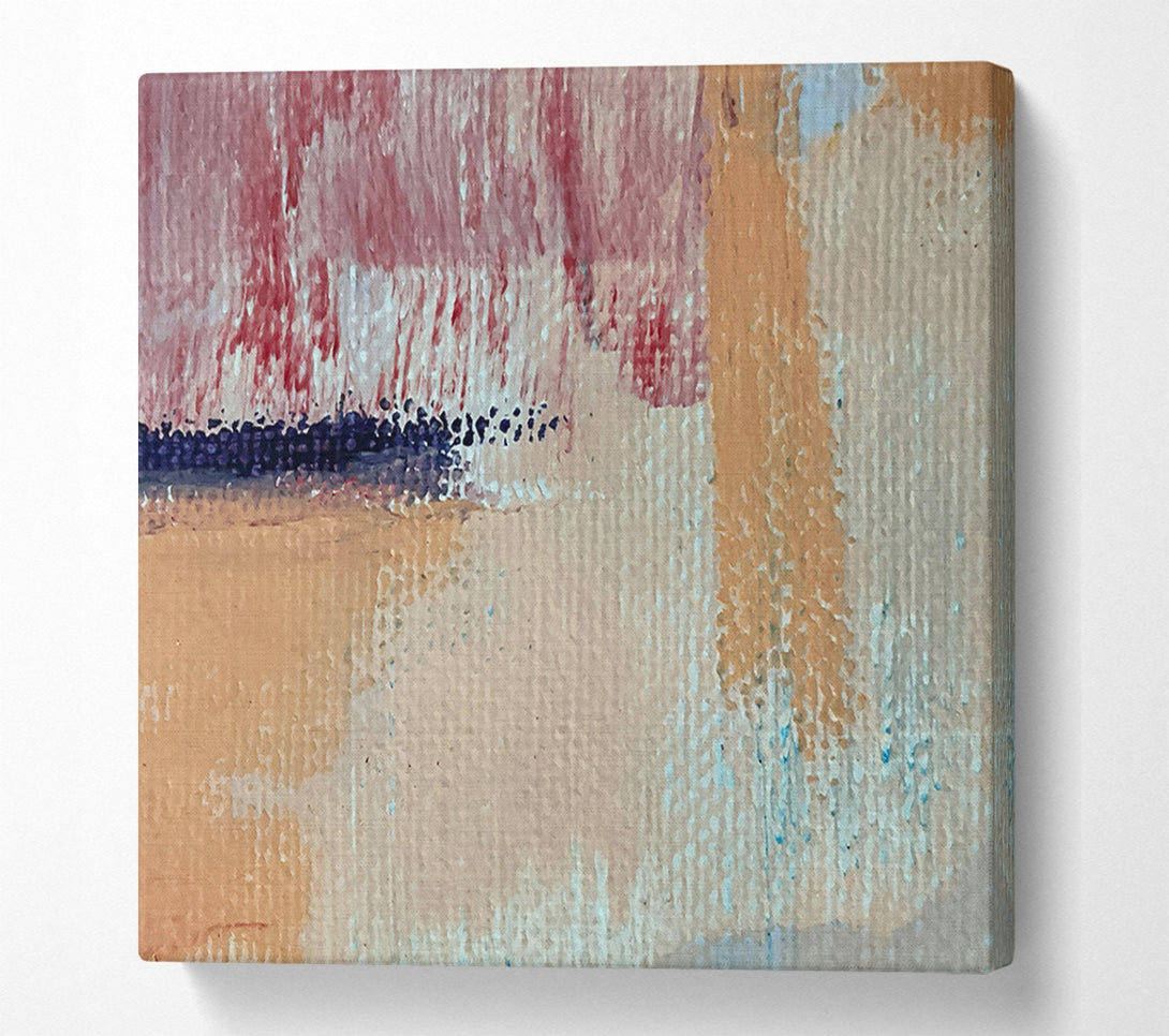  A Canvas Print of Peach Abstract Study Canvas Wall Art