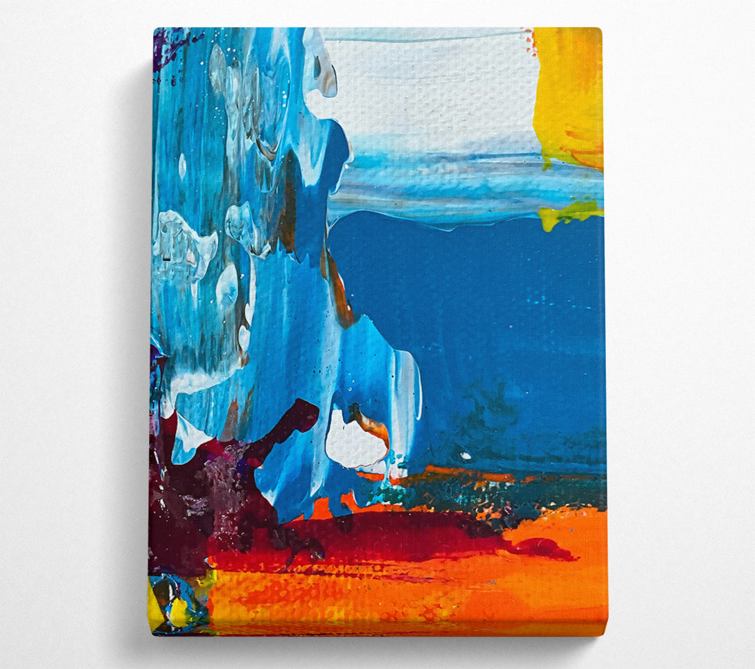  A Canvas Print of Azure Abstract Dreamscape Canvas Print