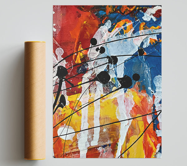 Yellow Lines And Drips