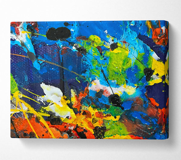  A Canvas Print of Azure Burst Of Color Canvas Art