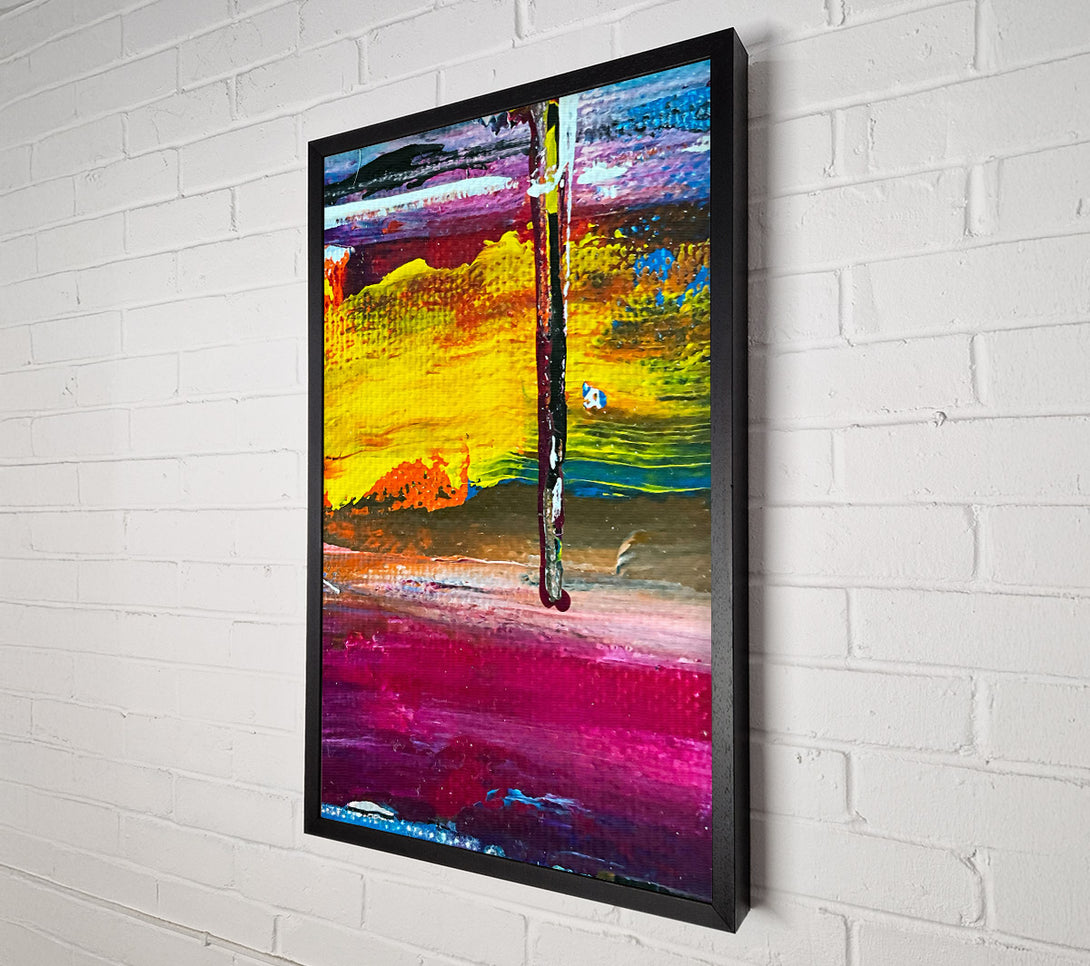  A Canvas Print of Crimson Sunset Stripe Canvas Print