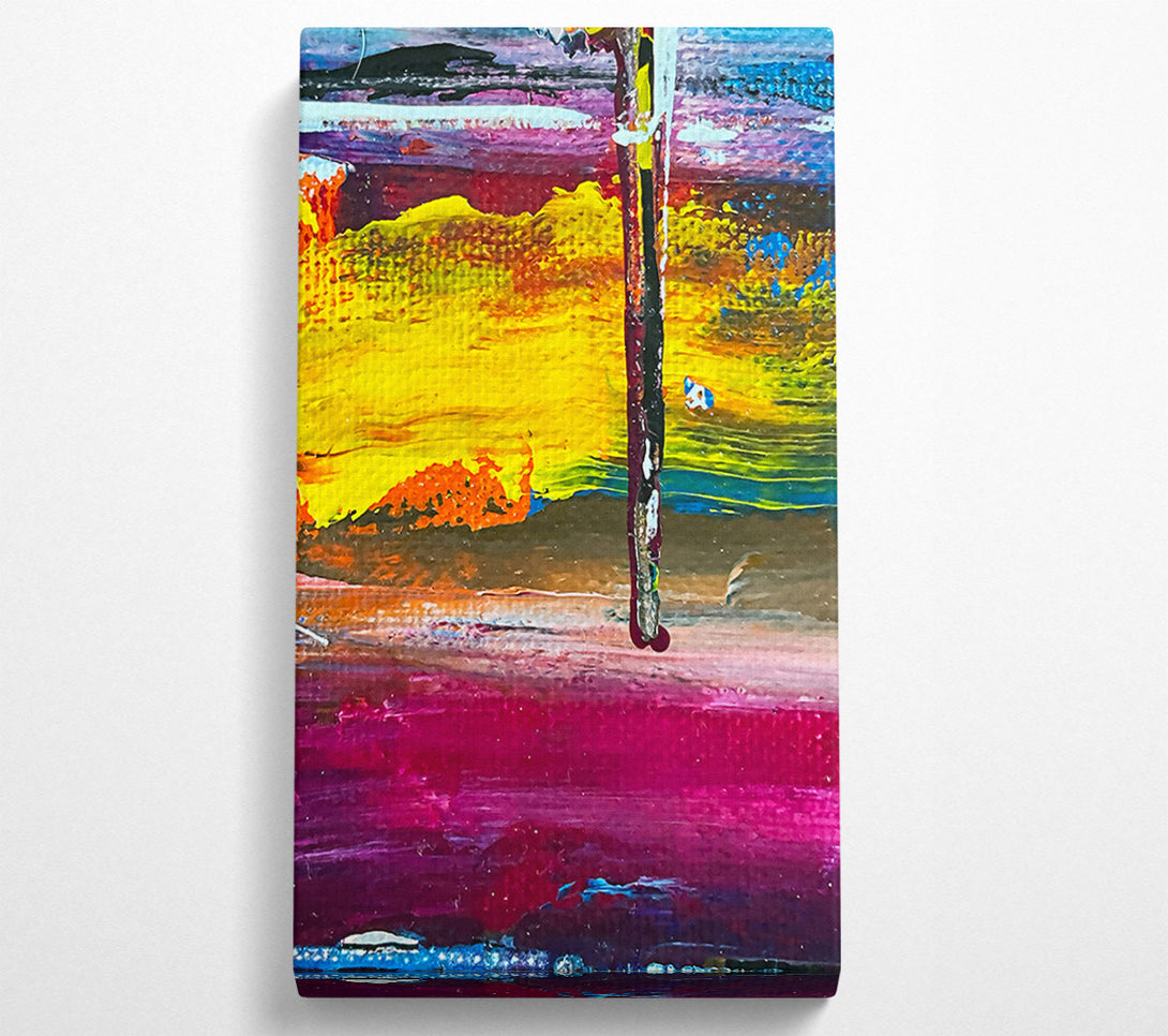  A Canvas Print of Crimson Sunset Stripe Canvas Print